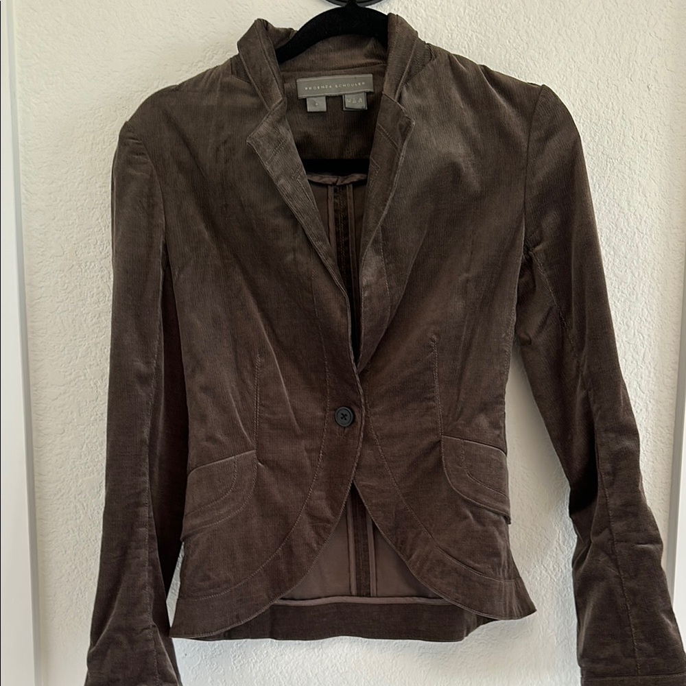 Brown Velvet Women's Blazer
